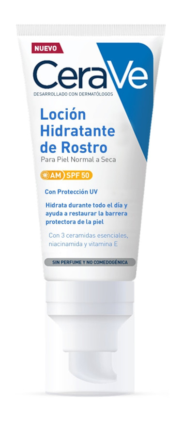 CeraVe Loción Hidratante Facial SPF50 52 ml